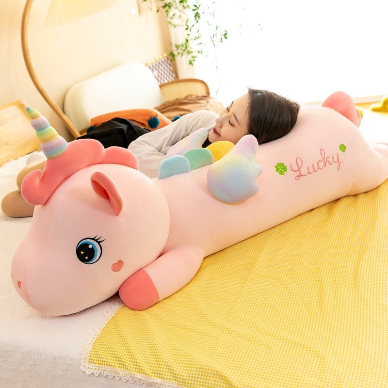 Lucky the Long Pink Unicorn Plushie