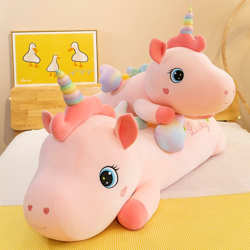 Lucky the Long Pink Unicorn Plushie