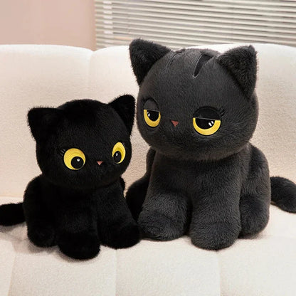 Luna & Misty the Fluffy Sitting Cat Plushies