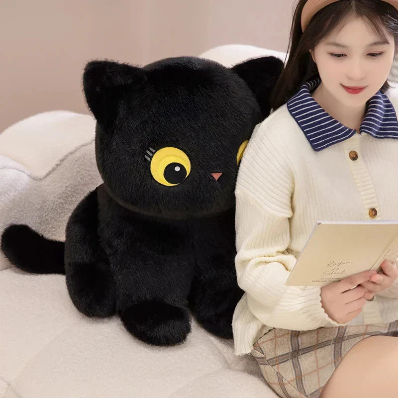 Luna & Misty the Fluffy Sitting Cat Plushies