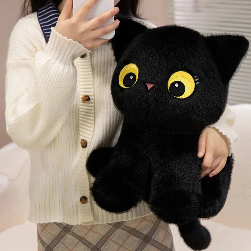 Luna & Misty the Fluffy Sitting Cat Plushies