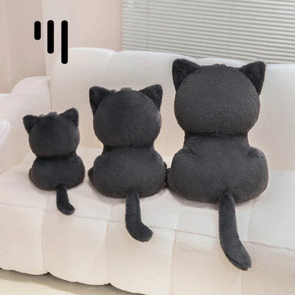 Luna & Misty the Fluffy Sitting Cat Plushies