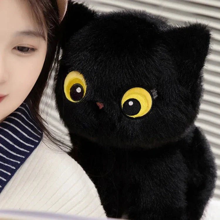 Luna & Misty the Fluffy Sitting Cat Plushies