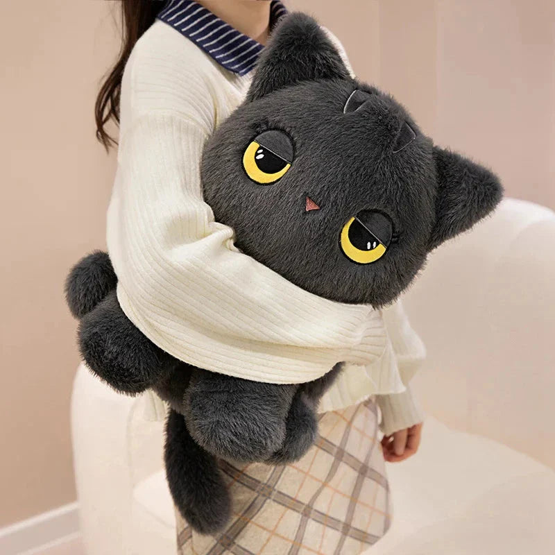 Luna & Misty the Fluffy Sitting Cat Plushies