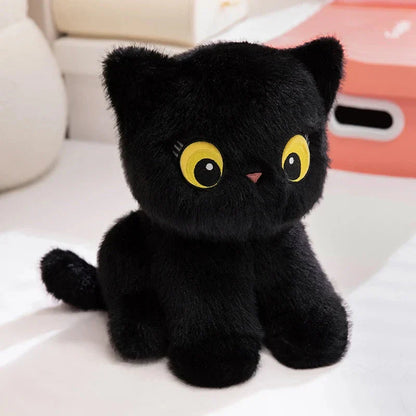 Luna & Misty the Fluffy Sitting Cat Plushies