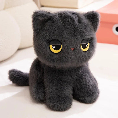 Luna & Misty the Fluffy Sitting Cat Plushies