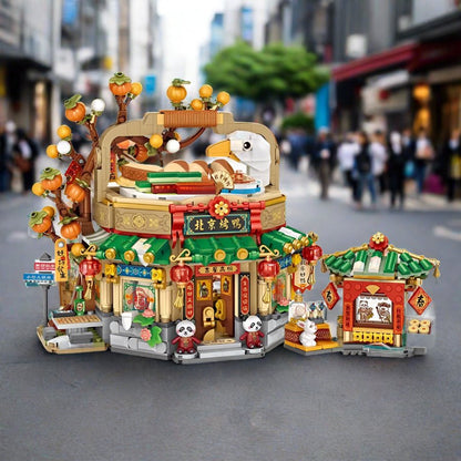 Mei Mei Panda Peking Duck Restaurant Micro Building Blocks With Lights