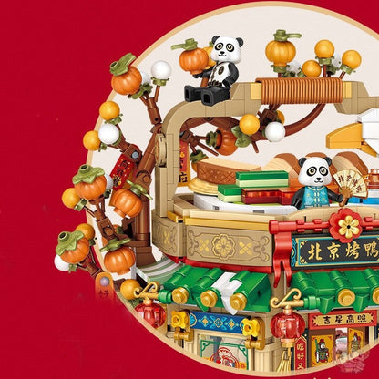 Mei Mei Panda Peking Duck Restaurant Micro Building Blocks With Lights