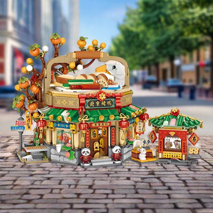Mei Mei Panda Peking Duck Restaurant Micro Building Blocks With Lights