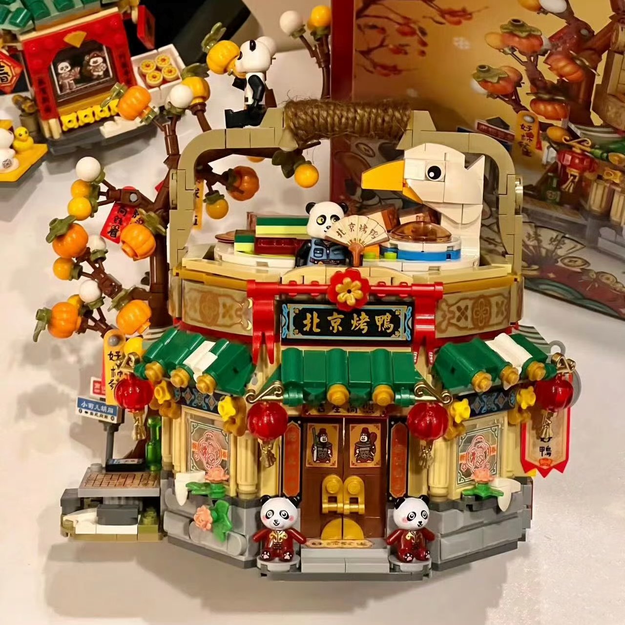 Mei Mei Panda Peking Duck Restaurant Micro Building Blocks With Lights