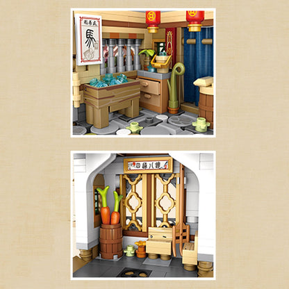 Merchant Store & Horse Stable Micro Building Sets Collection