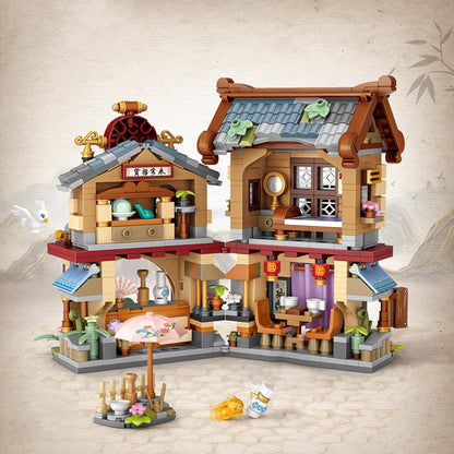 Merchant Store & Horse Stable Micro Building Sets Collection