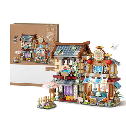 Merchant Store & Horse Stable Micro Building Sets Collection