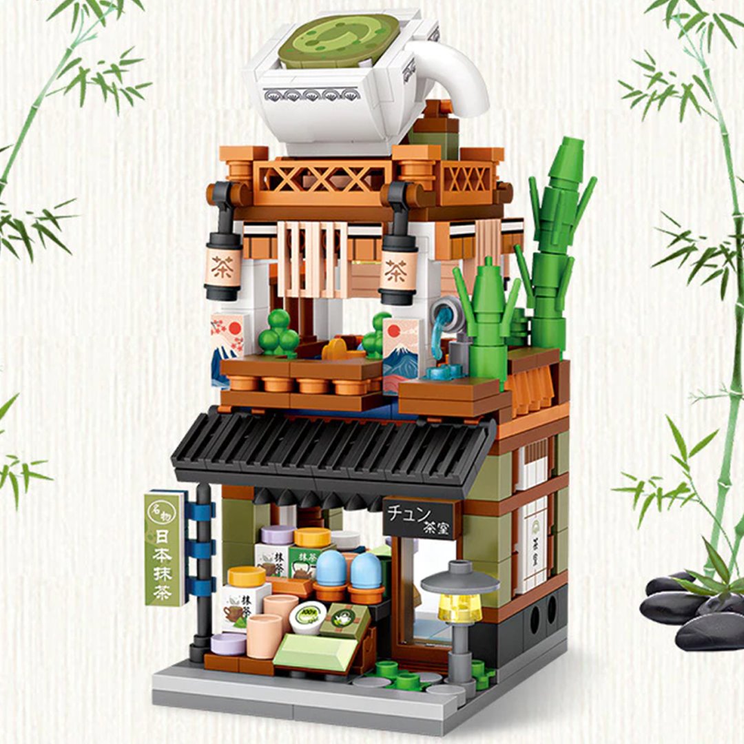 Micro Cute Japanese Stalls Building Sets