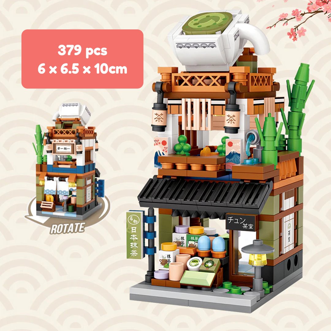 Micro Cute Japanese Stalls Building Sets