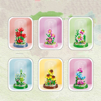 Micro Flowers in a Dome Building Set