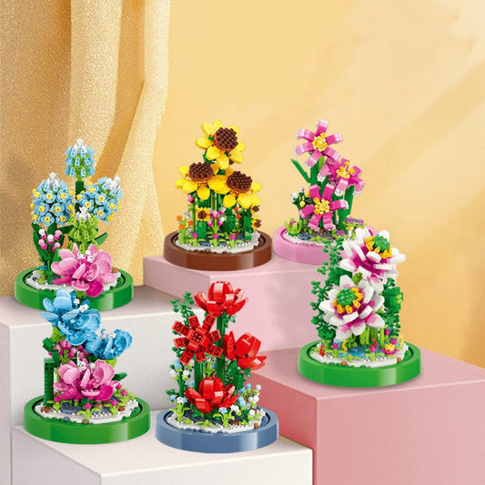 Micro Flowers in a Dome Building Set