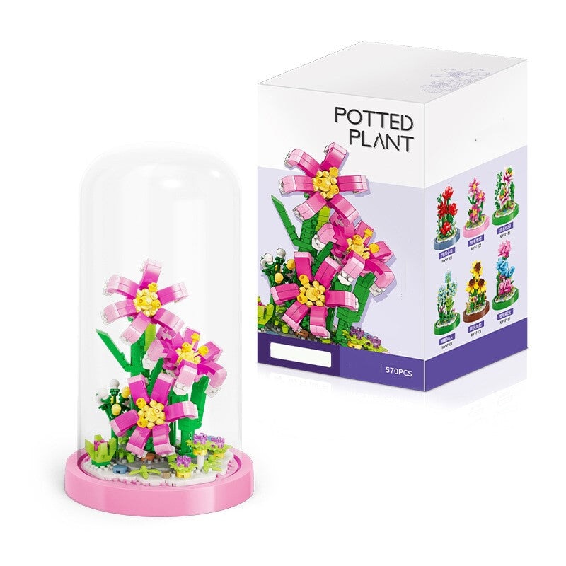 Micro Flowers in a Dome Building Set
