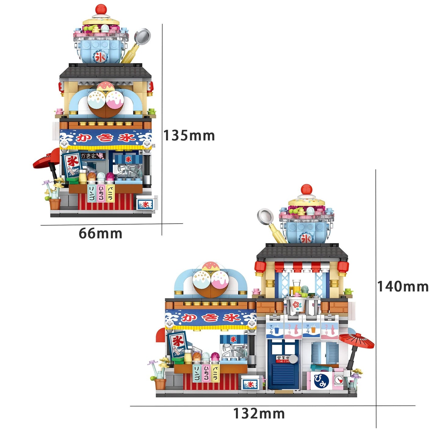 Micro Japanese Desserts Cafe Building Sets
