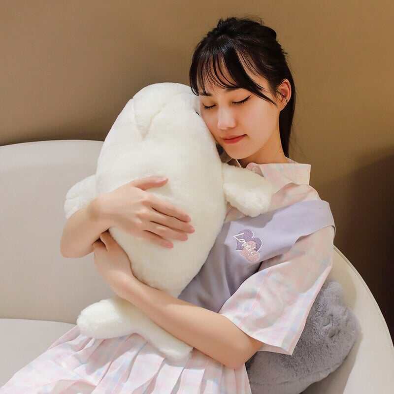 Milo the Fluffy White Manatee Plush