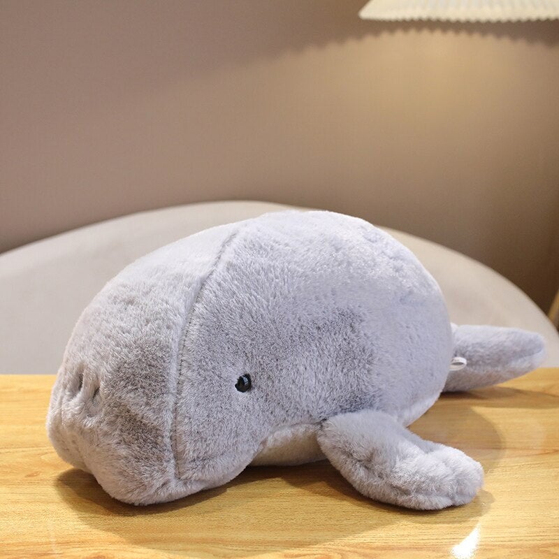 Milo the Fluffy White Manatee Plush