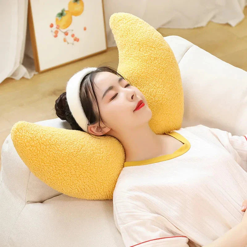 Minimalist Shapes Moon Ball Pillow Plushies