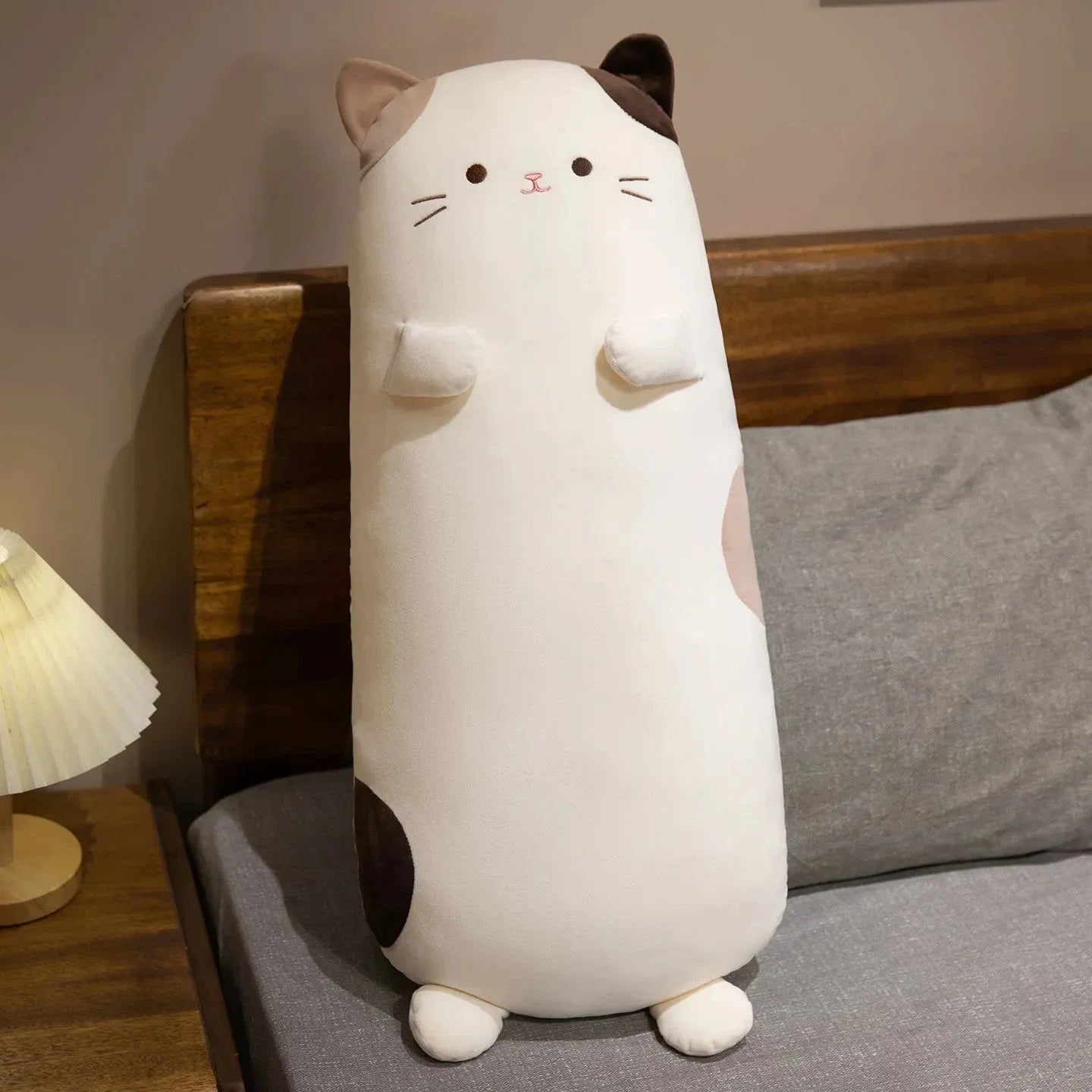 Mochi the Long Snuggly Spotted Cat Plush