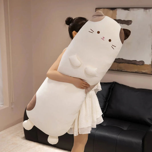 Mochi the Long Snuggly Spotted Cat Plush