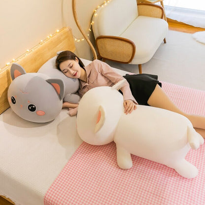 Momo & Nala the Kawaii Laying Cat Plushies