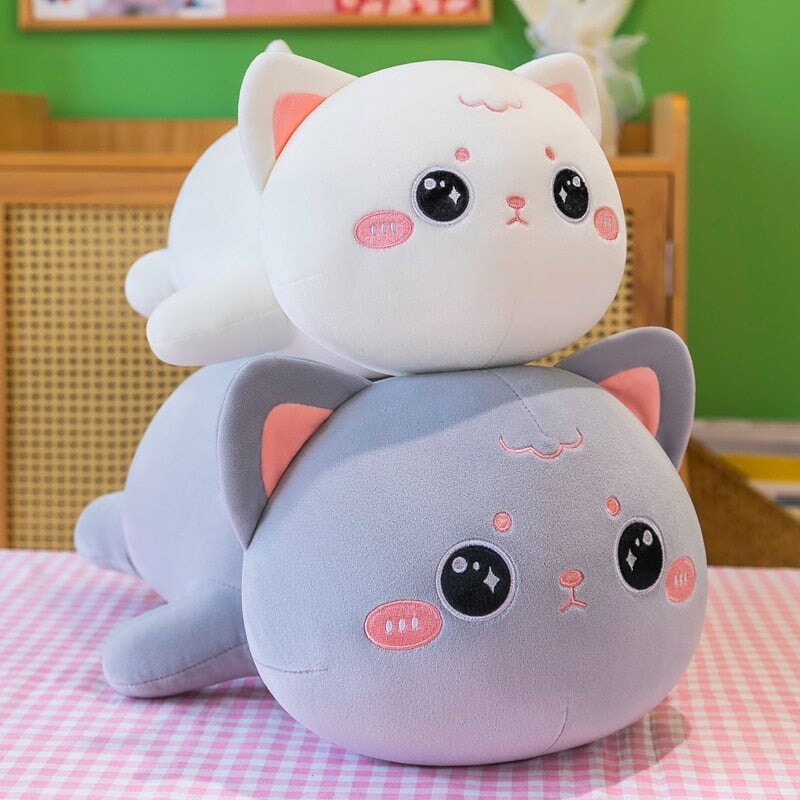 Momo & Nala the Kawaii Laying Cat Plushies