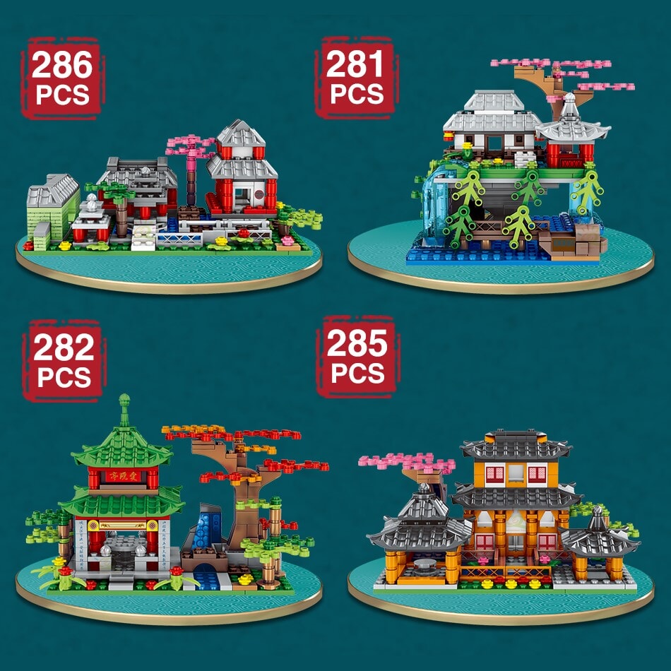Mountain Pavilion and Sakura View Building Blocks