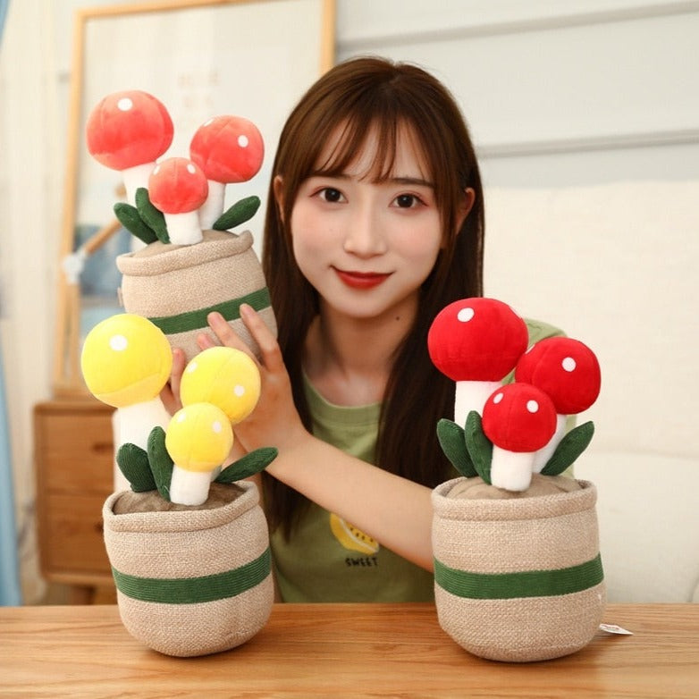 Mushroom Pot Plant Plushie