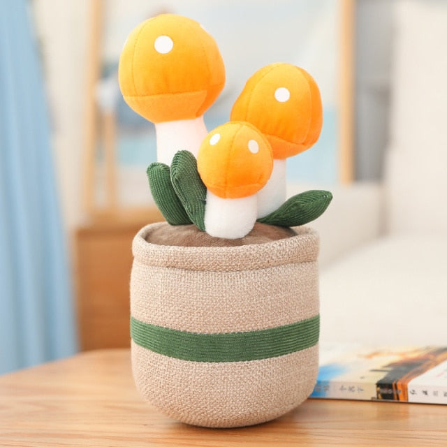 Mushroom Pot Plant Plushie