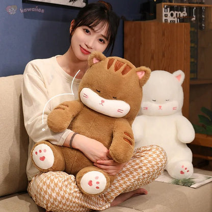 Napping Noodle Cat Plush