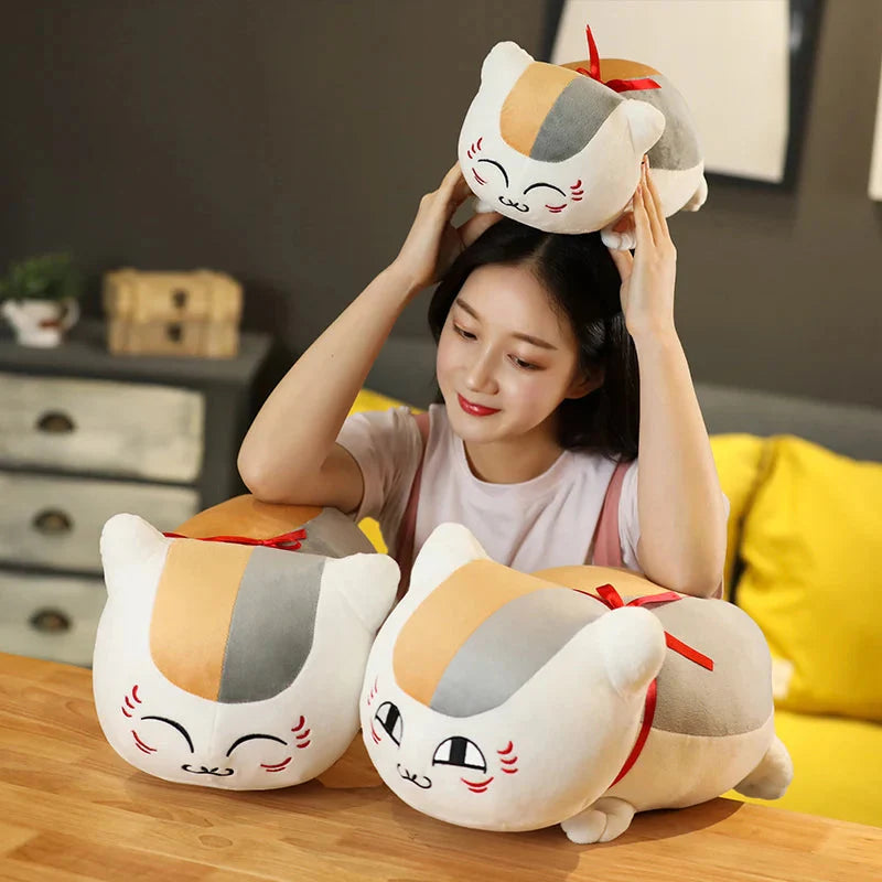 Natsume Yuujinchou Nyanko Cat White Black Plushie
