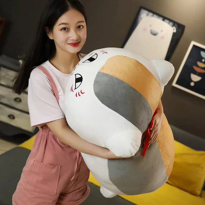 Natsume Yuujinchou Nyanko Cat White Black Plushie