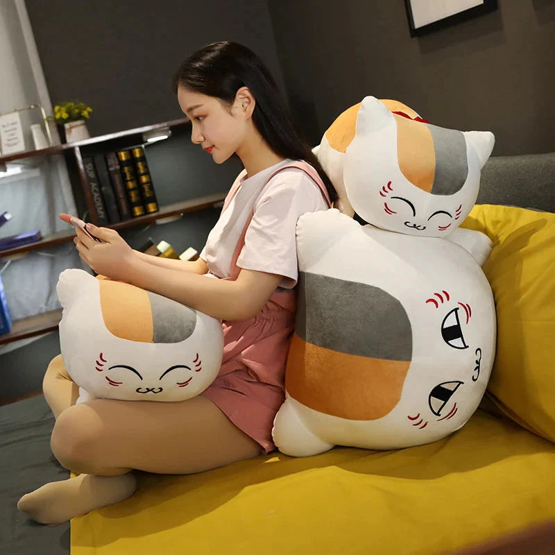 Natsume Yuujinchou Nyanko Cat White Black Plushie