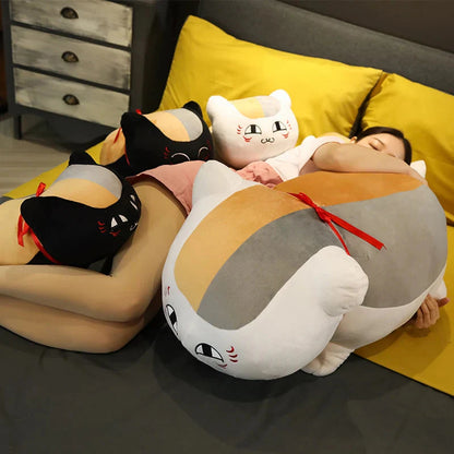 Natsume Yuujinchou Nyanko Cat White Black Plushie