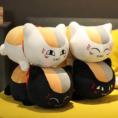 Natsume Yuujinchou Nyanko Cat White Black Plushie