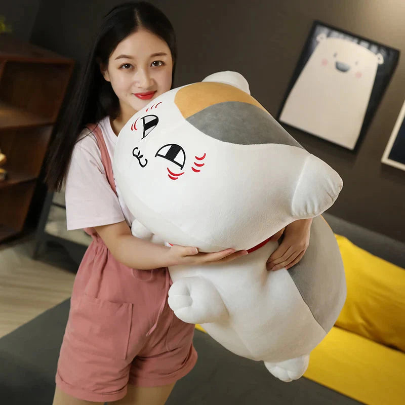Natsume Yuujinchou Nyanko Cat White Black Plushie