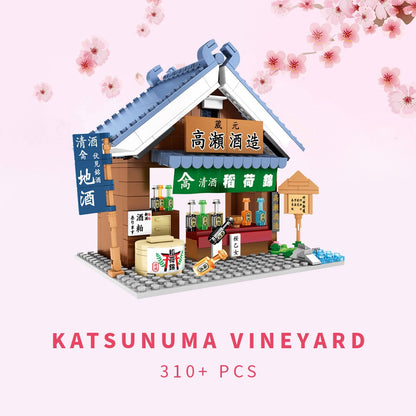 Nippombashi Dori Street Japanese Restaurants Building Sets