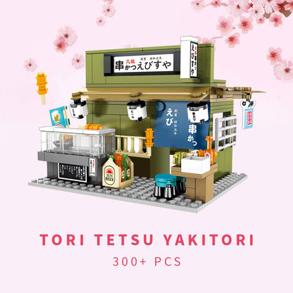 Nippombashi Dori Street Japanese Restaurants Building Sets