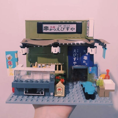 Nippombashi Dori Street Japanese Restaurants Building Sets