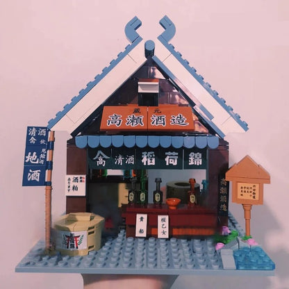 Nippombashi Dori Street Japanese Restaurants Building Sets