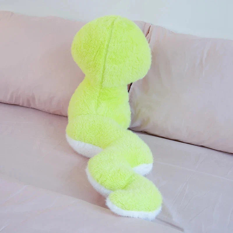 Noodles the Long Green Fluffy Snake