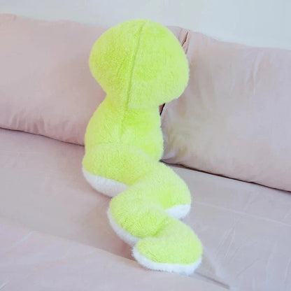 Noodles the Long Green Fluffy Snake