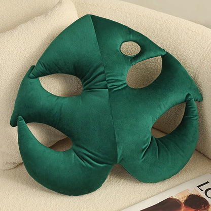 Nordic Green Lifelike Leaf Plushies Pillow