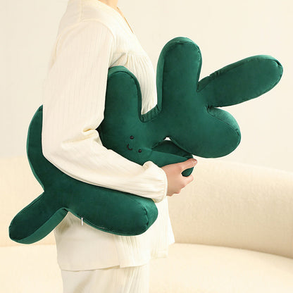 Nordic Green Lifelike Leaf Plushies Pillow