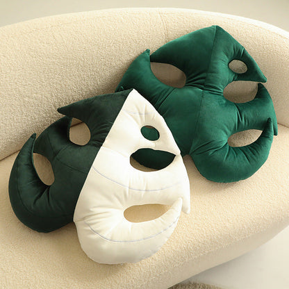 Nordic Green Lifelike Leaf Plushies Pillow