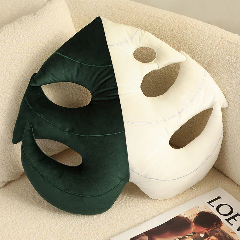 Nordic Green Lifelike Leaf Plushies Pillow